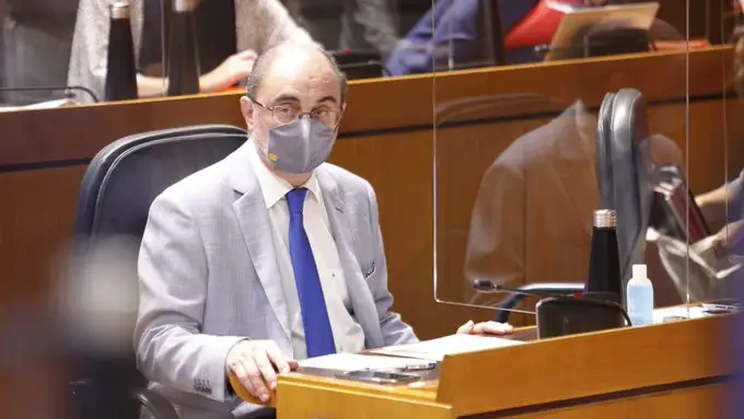 El presidente del Gobierno de Arag&oacute;n, Javier Lamb&aacute;n