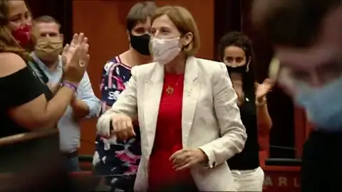 La dirigente independentista Carmen Forcadell, condenada por el Procés, vuelve al Parlament La dirigente independentista Carmen Forcadell, condenada por el Procés, vuelve al Parlament