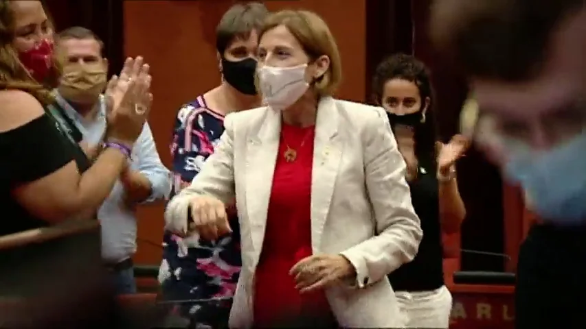 La dirigente independentista Carmen Forcadell, condenada por el Proc&eacute;s, vuelve al Parlament
