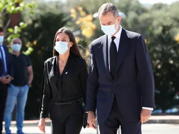 Los Reyes despiden al marido de Xandra Falcó Los Reyes despiden al marido de Xandra Falcó