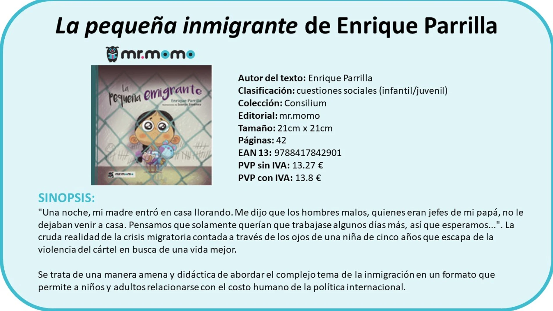 La editorial infantil española mr.momo recibe 11 nominaciones en los "International Latino Book Awards" La editorial infantil española mr.momo recibe 11 nominaciones en los "International Latino Book Awards"