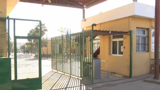 Imagen de acceso al CETI de Melilla