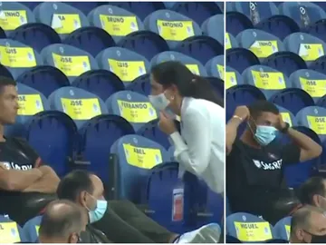 El toque de atención a Cristiano Ronaldo por no usar mascarilla durante el Portugal - Croacia El toque de atención a Cristiano Ronaldo por no usar mascarilla durante el Portugal - Croacia