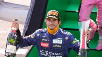 Carlos Sainz, tras su segundo puesto en Monza