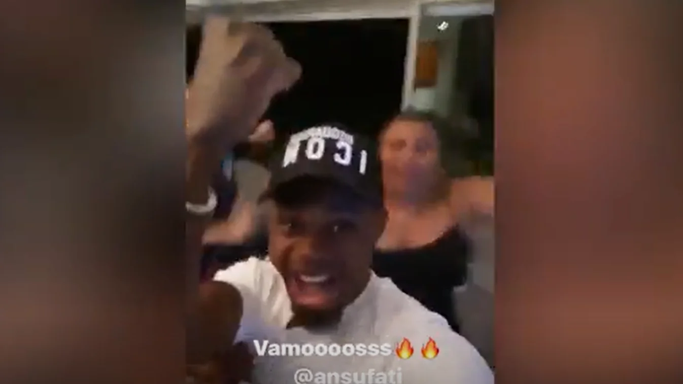 La familia de Ansu Fati enloqueció con su primer gol con la seleccion española La familia de Ansu Fati enloqueció con su primer gol con la seleccion española