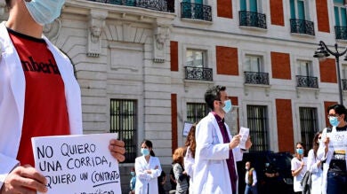 Pacto para desconvocar la huelga entre los médicos de la Comunidad de Madrid e Isabel Díaz Ayuso