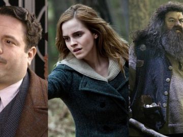 Jacob junto a Hermione y Hagrid