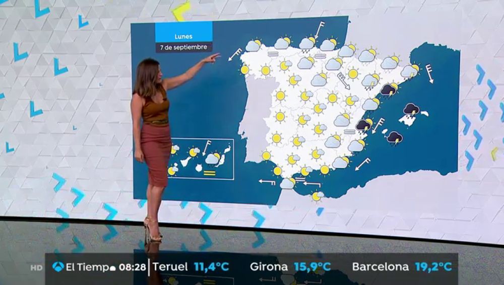 Alerta naranja y amarilla por chubascos y tormentas fuertes en Cataluña y Baleares