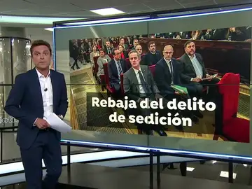 Pedro Sánchez hace un guiño a los independentistas al confirmar que quiere reformar el delito de sedición Pedro Sánchez hace un guiño a los independentistas al confirmar que quiere reformar el delito de sedición