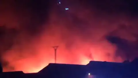 Incendio en Zamora Incendio en Zamora