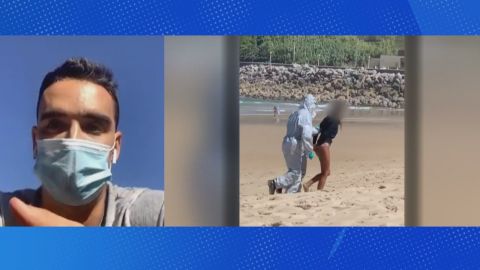 La surfista detenida por saltarse el confinamiento amenaza al joven que la grab&oacute;: "Puto feo, te vas a enterar"