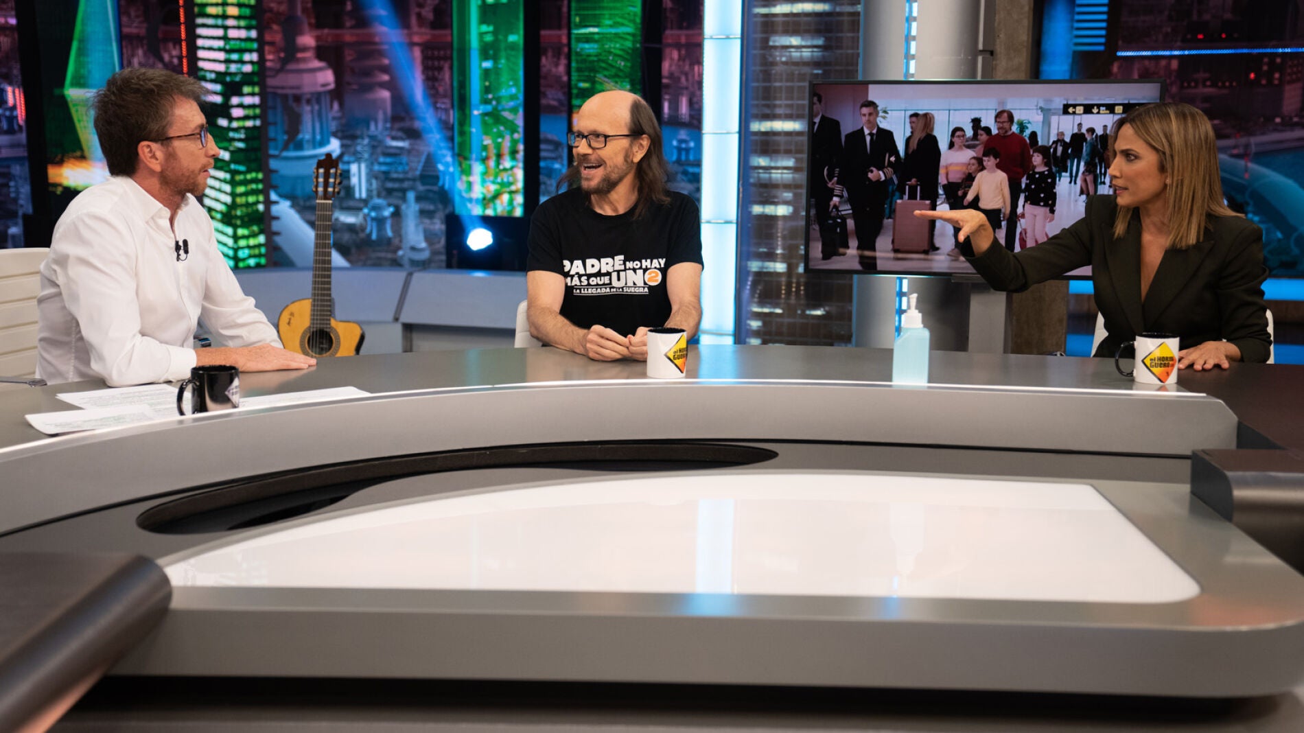 Pablo Motos, Santiago Segura y Toni Acosta