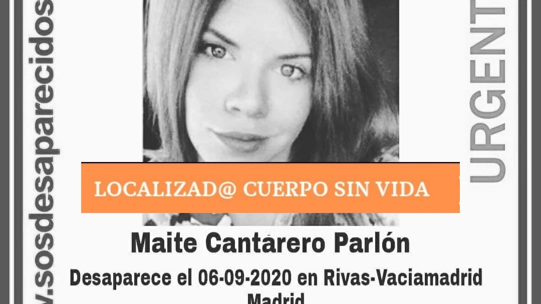 Maite Cantarero Parl&oacute;n, desaparecida en Rivas-Vaciamadrid