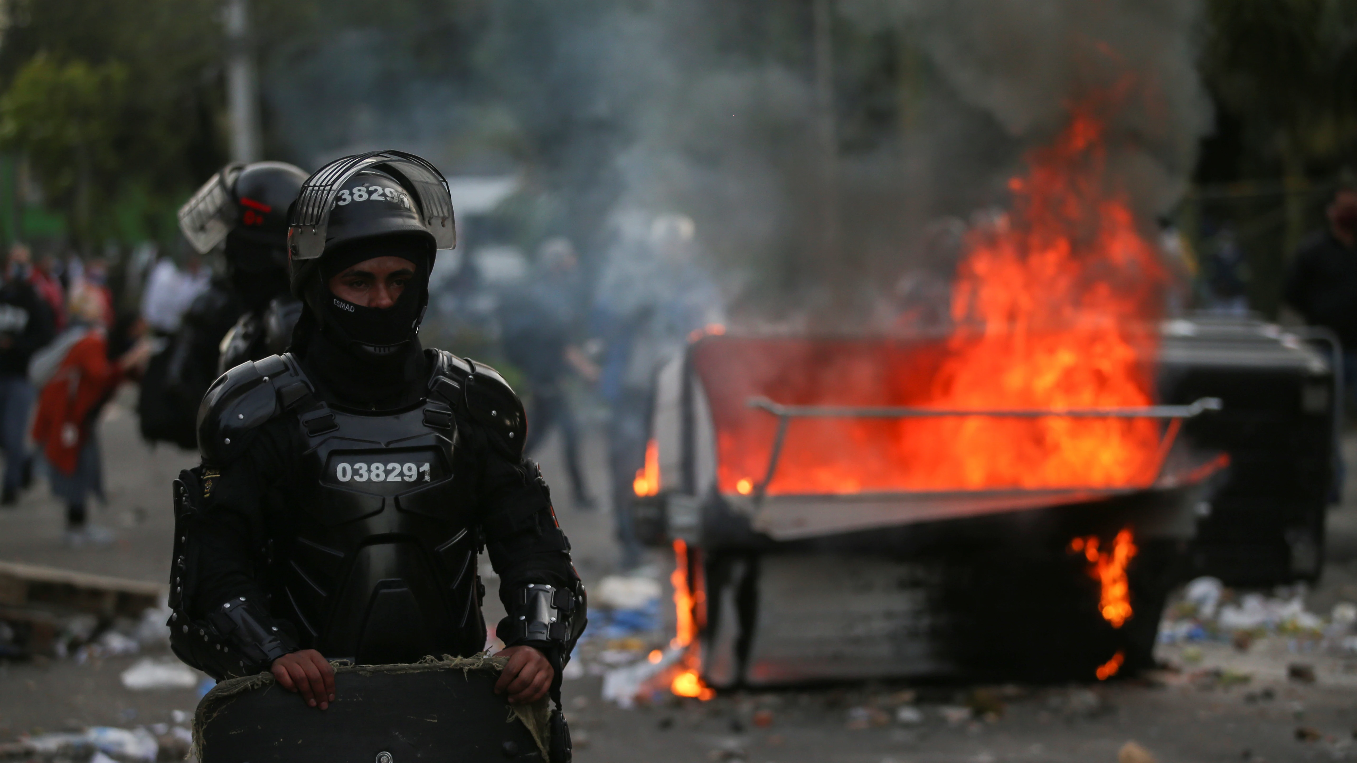 Protestas en Colombia por la muerte de un abogado a manos de la Policía Protestas en Colombia por la muerte de un abogado a manos de la Policía