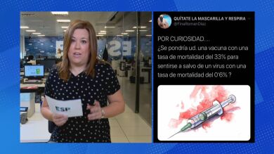 Cuidado con el mensaje engañoso que señala que las vacunas contra el coronavirus producen mortalidad 