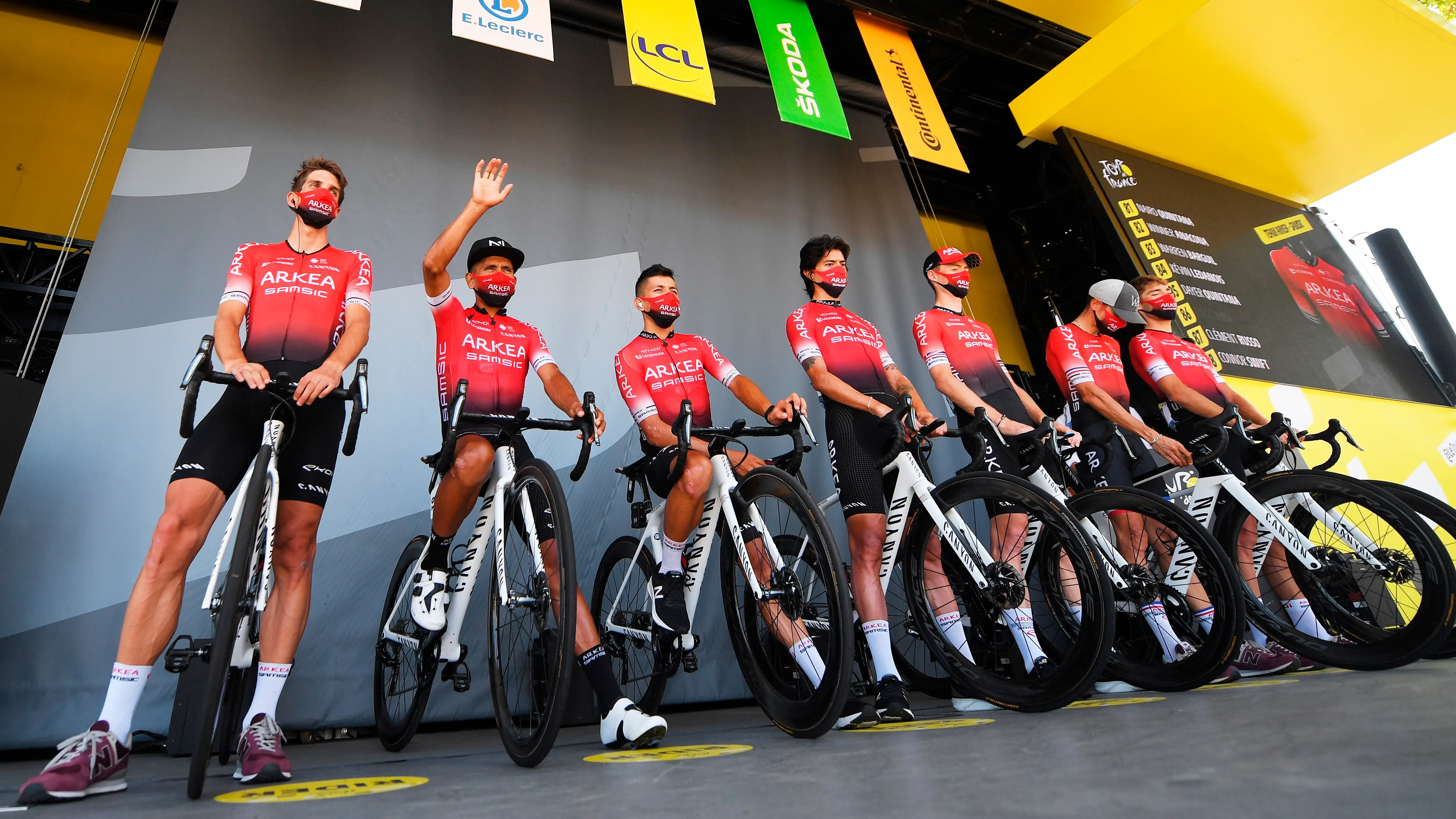 El equipo Arkéa-Samsic de Nairo Quintana El equipo Arkéa-Samsic de Nairo Quintana