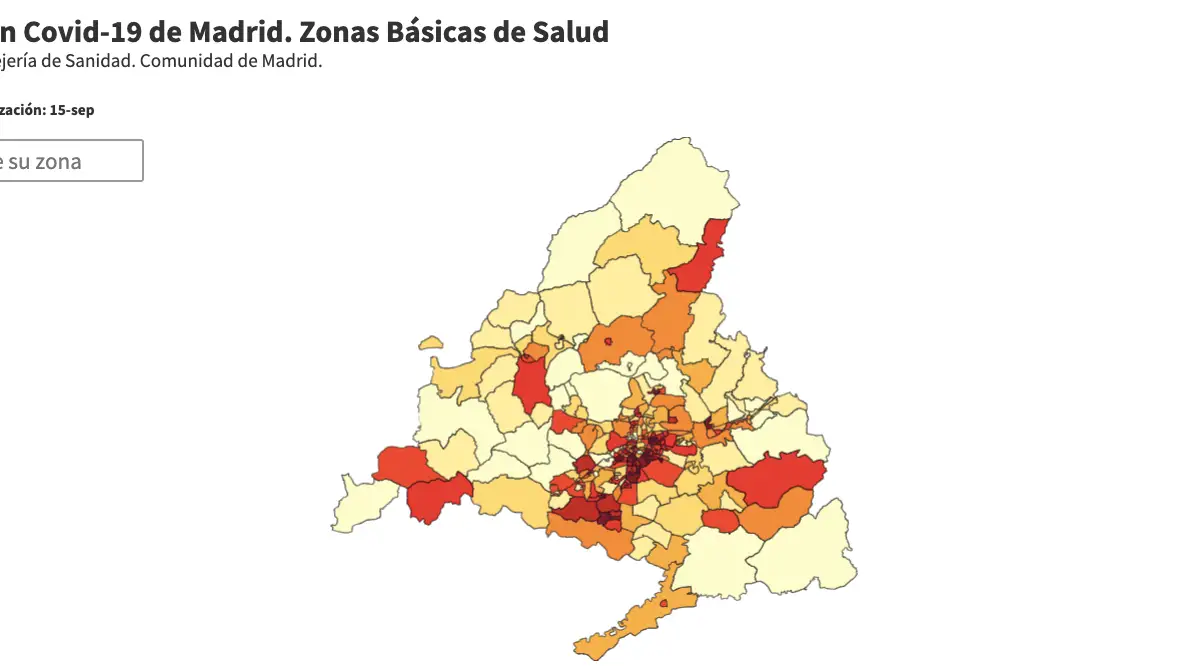 Situaci&oacute;n del coronavirus en Madrid