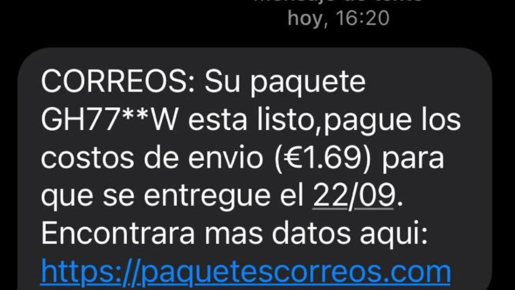 Estafa suplantando a correos 