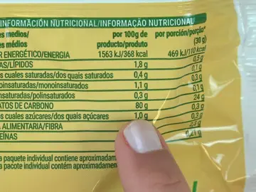 Etiqueta nutricional Etiqueta nutricional