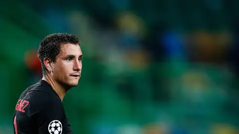 Giménez, en un partido del Atlético de Madrid Giménez, en un partido del Atlético de Madrid