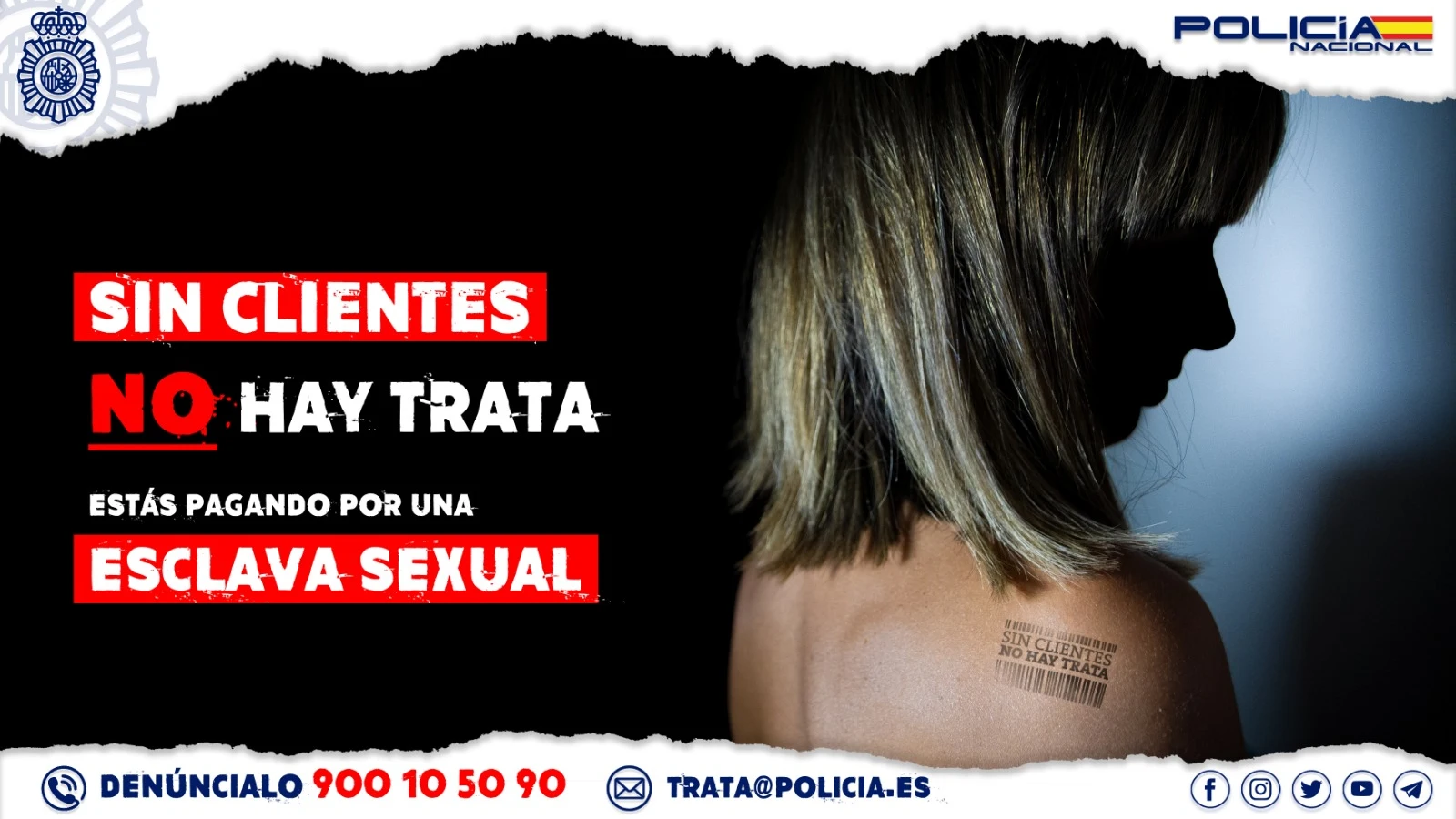 Campaña de la Policía Nacional contra la trata de mujeres Prostitución