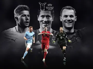Los tres finalistas el mejor jugador de la UEFA en la temporada 2019-20 Los tres finalistas el mejor jugador de la UEFA en la temporada 2019-20