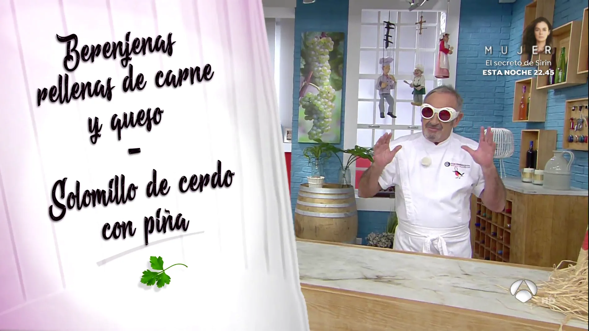 El menú 'padre e hijo', de Karlos Arguiñano: berenjenas rellenas y solomillo de cerdo con piña