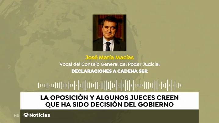Un vocal del CGPJ dice que fue el Gobierno quien "no autorizó" la presencia del Rey en la entrega de despachos de nuevos jueces Un vocal del CGPJ dice que fue el Gobierno quien "no autorizó" la presencia del Rey en la entrega de despachos de nuevos jueces