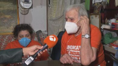 Logran parar el desahucio de un anciano de 85 años enfermo terminal de cáncer en Madrid