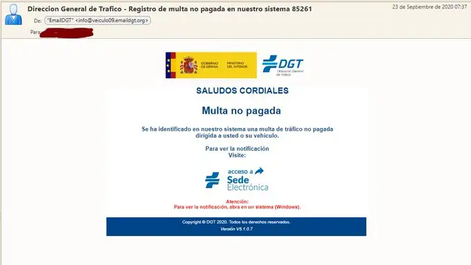 La DGT avisa de una nueva estafa de multas falsas y qué hacer si caes en la trampa: "No pinches en ningún enlace" La DGT avisa de una nueva estafa de multas falsas y qué hacer si caes en la trampa: "No pinches en ningún enlace"