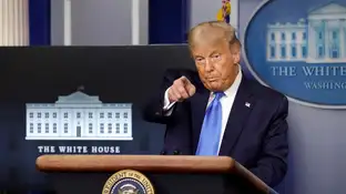 Donald Trump no se compromete a un traspaso pacífico del poder si pierde las elecciones en Estados Unidos Donald Trump no se compromete a un traspaso pacífico del poder si pierde las elecciones en Estados Unidos