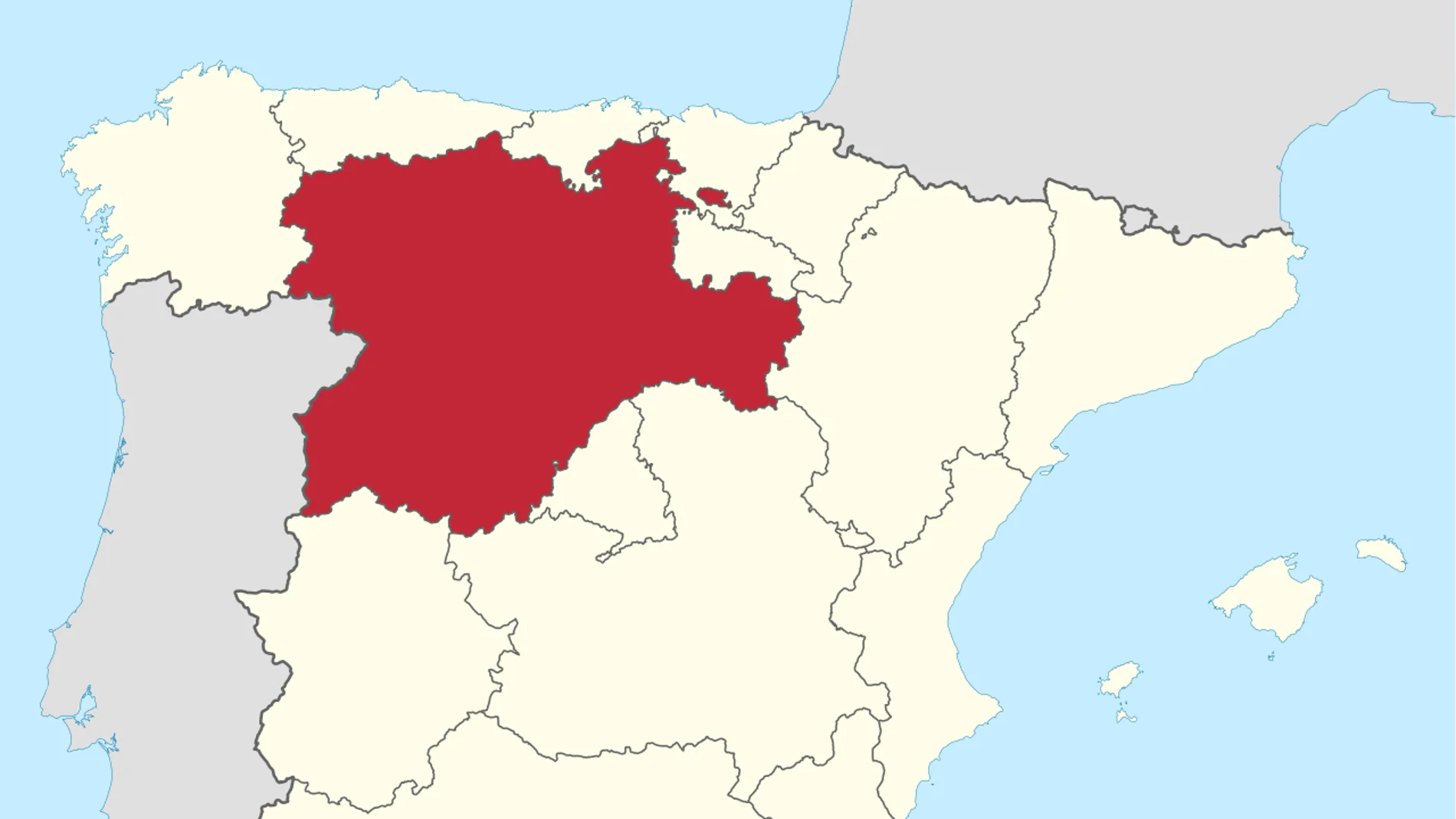 Castilla y León propone limitar la movilidad desde Madrid. Mapa de Castilla y León Castilla y León propone limitar la movilidad desde Madrid. Mapa de Castilla y León