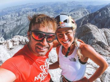 La ultrarunner Fernanda Maciel y el escalador Eneko Pou, una asociación de récord en Picos de Europa