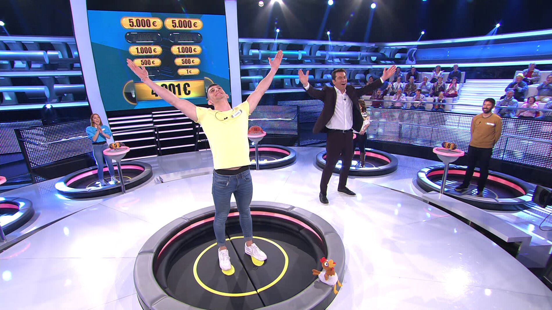 Momento hist&oacute;rico en &lsquo;&iexcl;Ahora caigo!&rsquo;: Arturo Valls indulta a un concursante gracias a la presi&oacute;n de Palmira