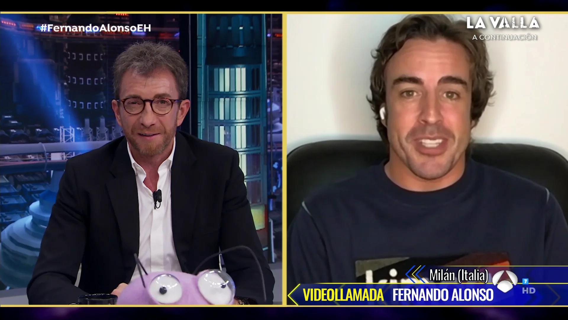 Fernando Alonso, en 'El Hormiguero 3.0': "Igual los otros pa&iacute;ses pagan un precio mayor con el coronavirus en unos meses"