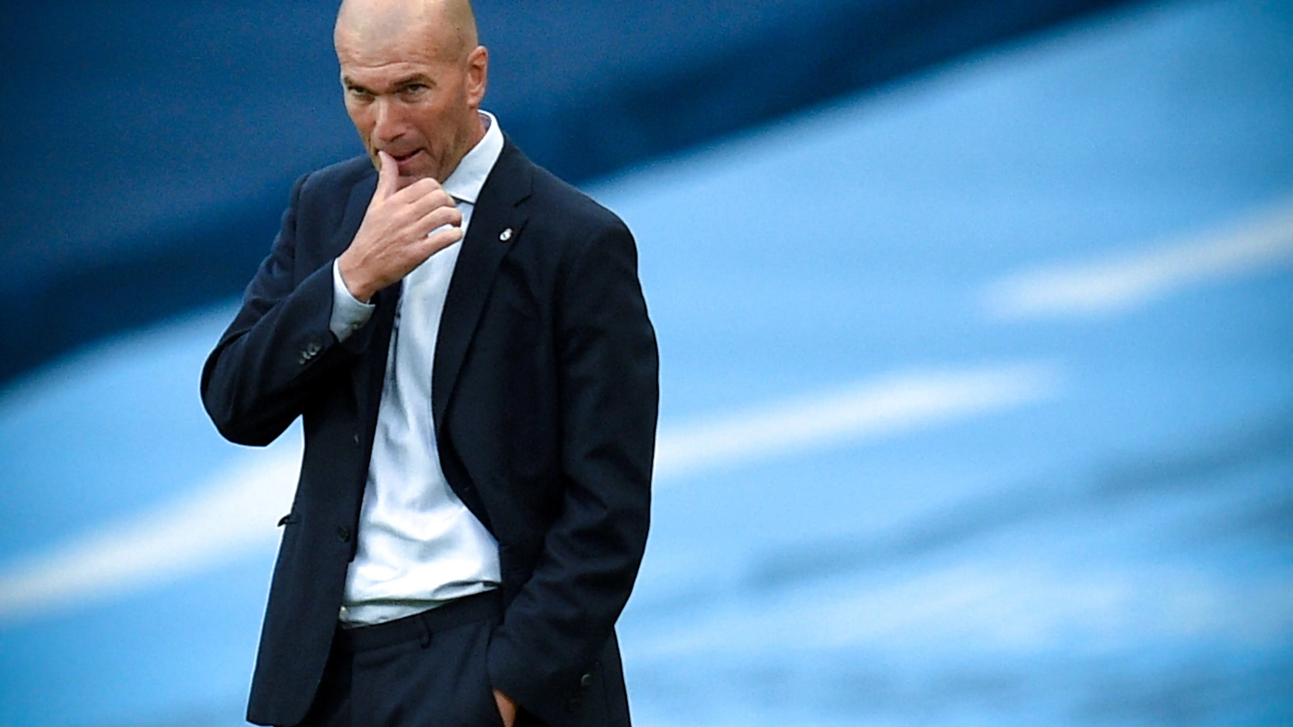 Zidane, en un partido del Real Madrid Zidane, en un partido del Real Madrid