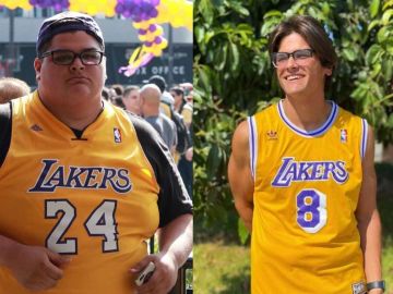 Adelgaza 80 kilos en solo un año con la 'mentalidad Mamba' de Kobe Bryant