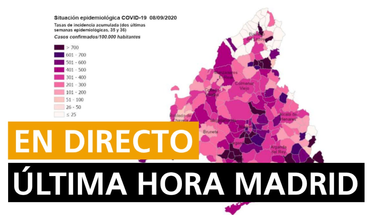 Coronavirus Madrid: Confinamiento Madrid, restricciones, última hora y noticias hoy, en directo Coronavirus Madrid: Confinamiento Madrid, restricciones, última hora y noticias hoy, en directo