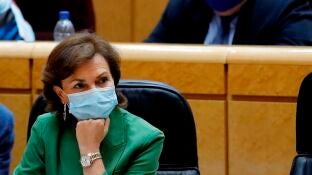 La vicepresidenta primera del Gobierno, Carmen Calvo