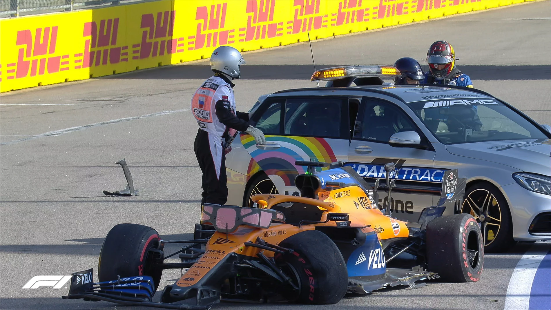 Accidente de Carlos Sainz en el GP de Rusia Accidente de Carlos Sainz en el GP de Rusia