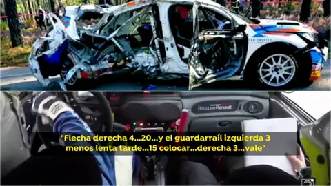 Las terribles imágenes del accidente en el que ha muerto la copiloto española Laura Salvo en Portugal Las terribles imágenes del accidente en el que ha muerto la copiloto española Laura Salvo en Portugal