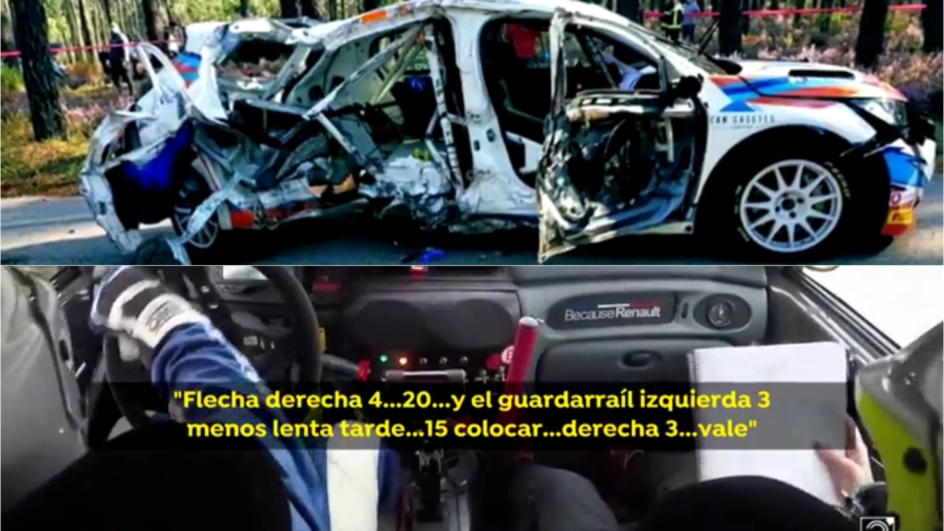Las terribles im&aacute;genes del accidente en el que ha muerto la copiloto espa&ntilde;ola Laura Salvo en Portugal