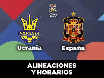 Ucrania - España: Horario, alineaciones y dónde ver el partido en directo | Nations League Ucrania - España: Horario, alineaciones y dónde ver el partido en directo | Nations League