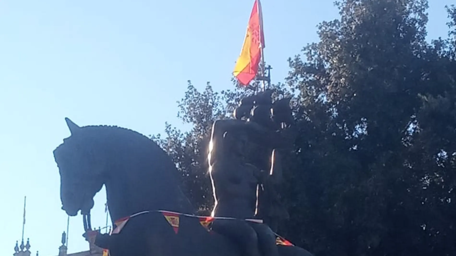 Banderas de España en Barcelona Banderas de España en Barcelona