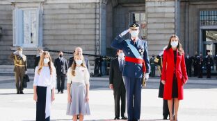 La Familia Real en el acto por el 12 de octubre