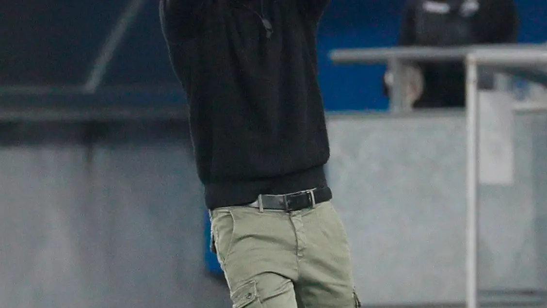 Luis Enrique, durante el Ucrania-España Luis Enrique, durante el Ucrania-España