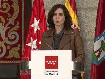 Isabel Díaz Ayuso reclama al Gobierno que anule el estado de alarma en la Comunidad de Madrid