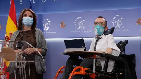 Adriana Lastra y Pablo Echenique Adriana Lastra y Pablo Echenique