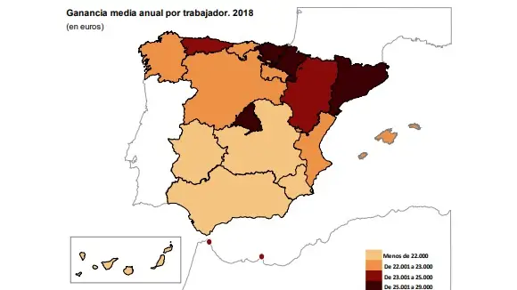 Así es tu sueldo según edad, sexo o región en la que trabajas Sueldos