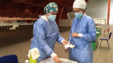Comienza en Asturias la campaña de vacunación de la gripe Palacio de los Deportes de Gijón